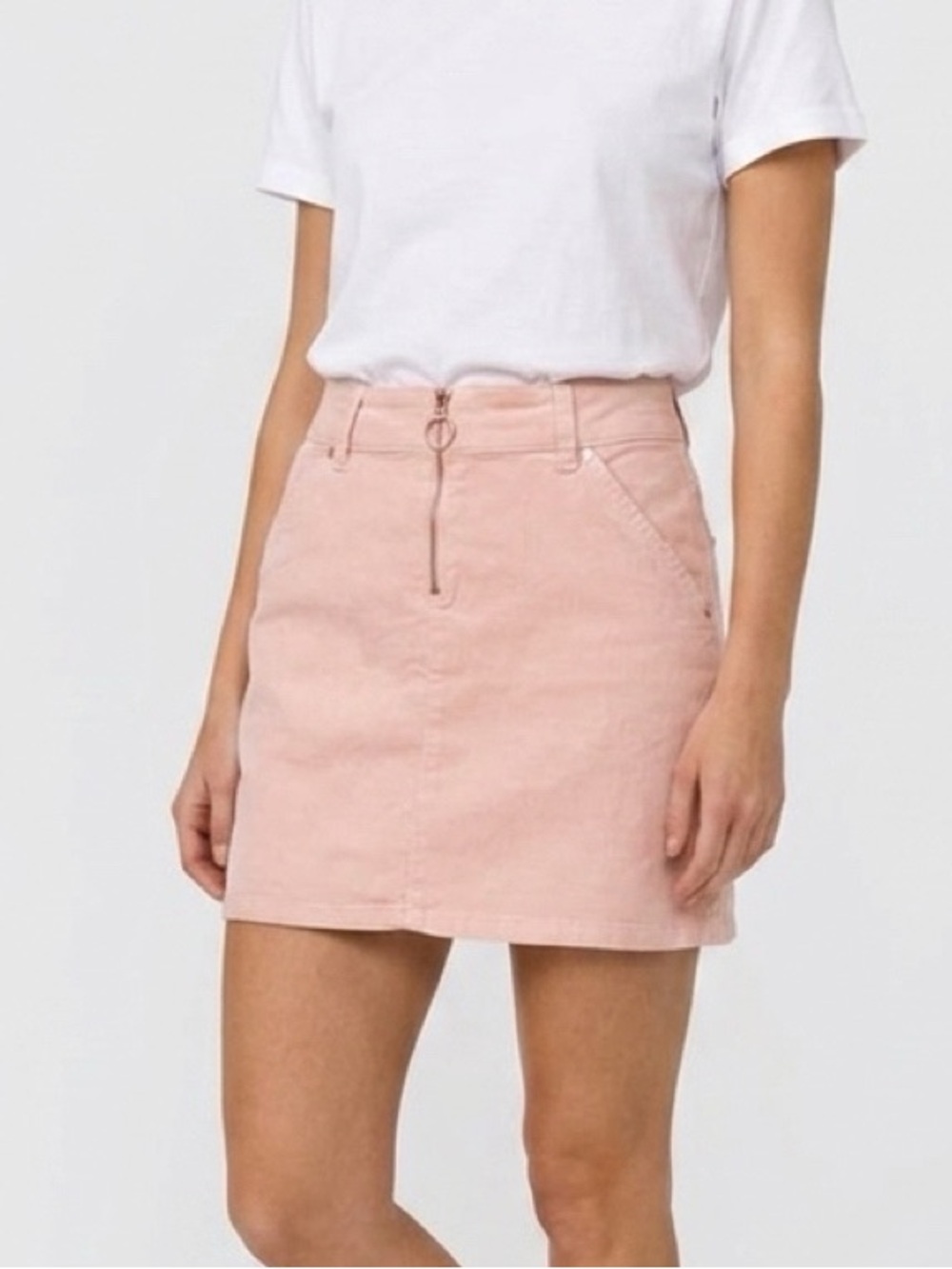 GUESS Pink Corduroy Mini Skirt